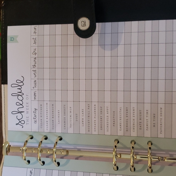 Agenda 52 Leopard 6 Ring Planner Binder - Picture 6 of 7